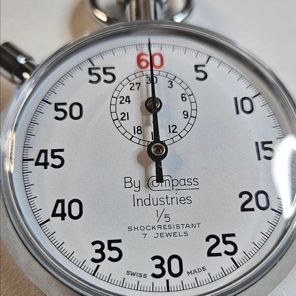 Vintage compass industries mechanical stopwatch